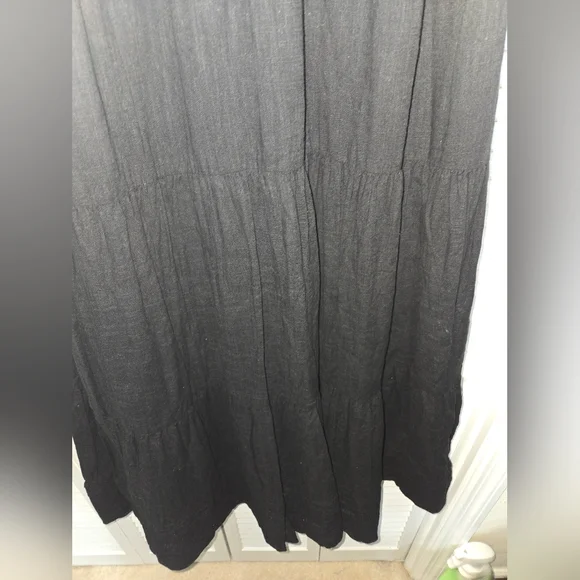 Old Navy Women's S Black Flutter Sleeve Maxi Dress - Picture 6 of 14
